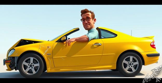 El coche de Sully aparece completamente destrozado y luego sin un solo rasguño