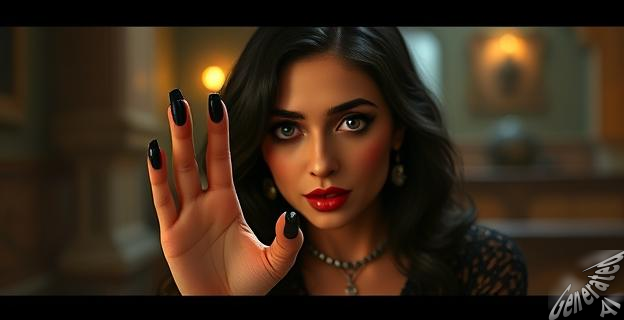La manicura negra transmite seguridad y elegancia sobria