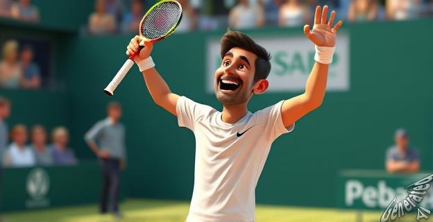 Lorenzo Musetti venció a Álex De Miñaur con un marcador de 4-6, 2-5