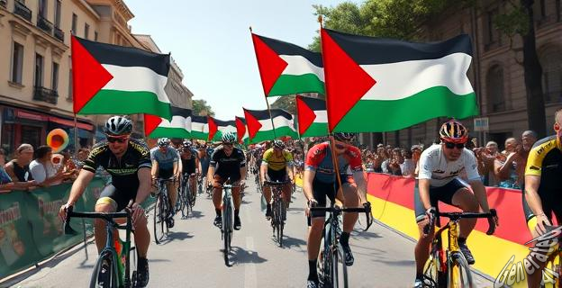 El equipo Israel-Premier Tech fue obligado a frenar y detenerse