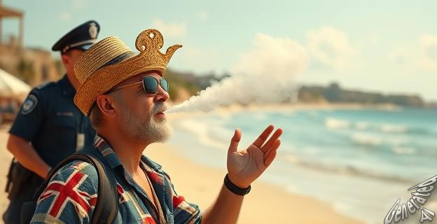 Vapear en la playa conlleva una multa de 200 euros