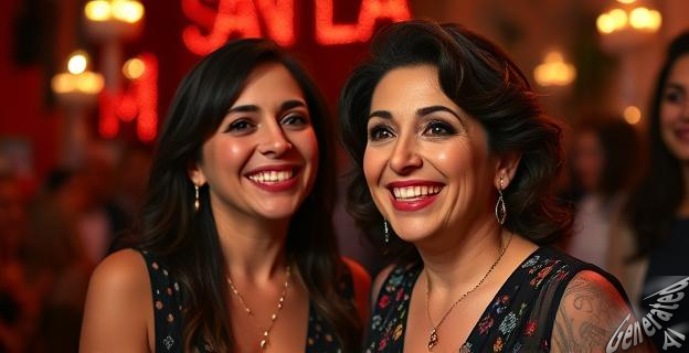 Terelu Campos estaba nerviosísima en el estreno de 'Santa Lola' en Madrid