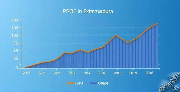 El PSOE obtiene un 36,7% de votos en Extremadura