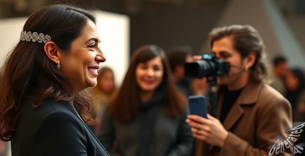 Se alegró al descubrir que una periodista era española