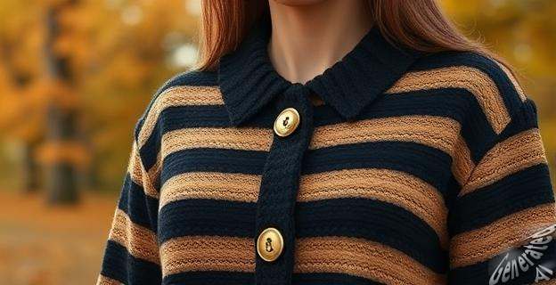 La chaqueta de punto más bonita del otoño de 2025 es la chaqueta abotonada de rayas de Cortefiel, rebajada a 26 euros