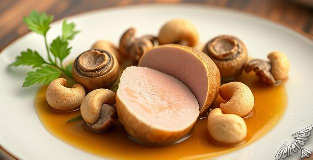 Utiliza setas y anacardos para crear un foie gras vegano