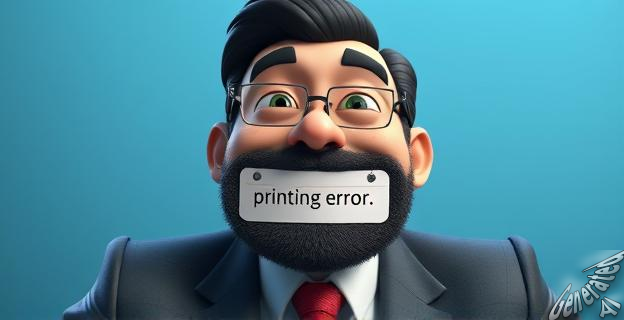 El CEO se excusó por un error de impresión
