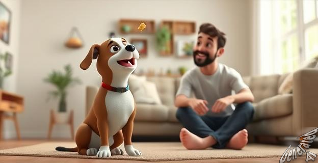 Recompensar al perro por prestar atención y asociar su nombre con algo positivo