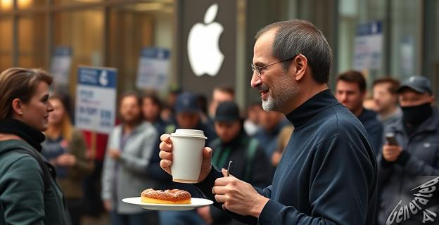 Ofrecer café y donuts a los manifestantes