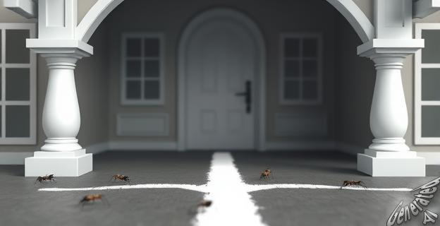 Dibujar una línea de tiza gruesa de 5 a 10 milímetros