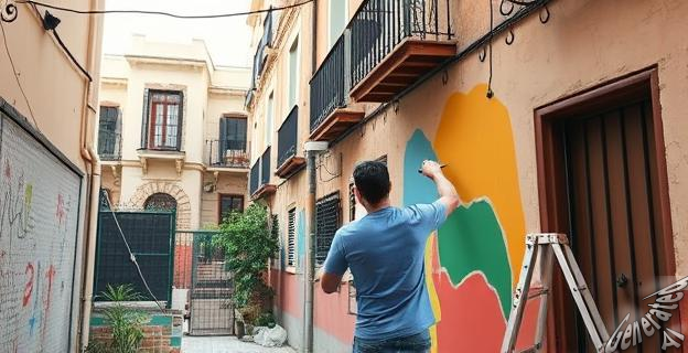 La persona ha sido denunciada por realizar más de 40 pintadas vandálicas en la ciudad de Sevilla.