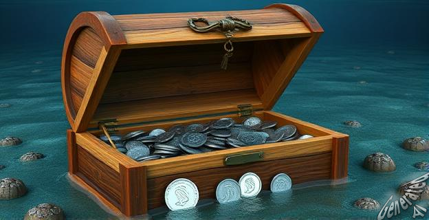 1.051 monedas de plata y cinco monedas de oro