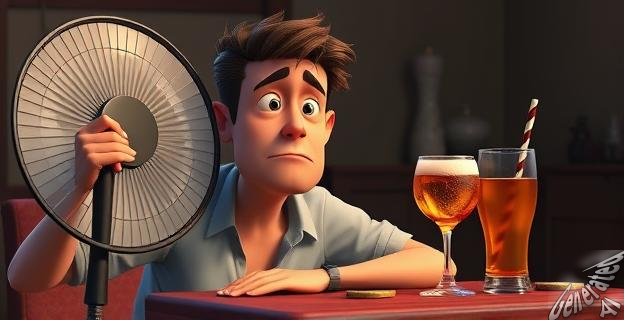 Tomar bebidas alcohólicas puede aumentar la temperatura corporal