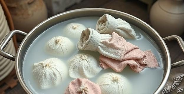 Un baño caliente de bicarbonato y lavavajillas durante cinco minutos