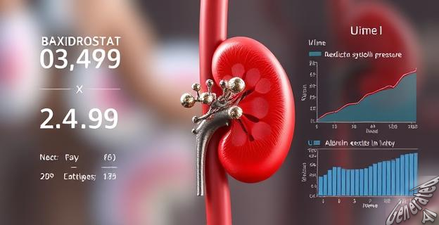 Baxdrostat reduce la presión sistólica en 8,1 mm Hg y la excreción de albúmina en orina en un 55%