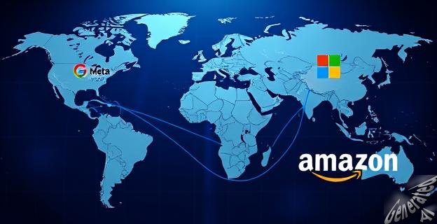 Google, Meta, Microsoft y Amazon controlan la mitad del ancho de banda submarino mundial