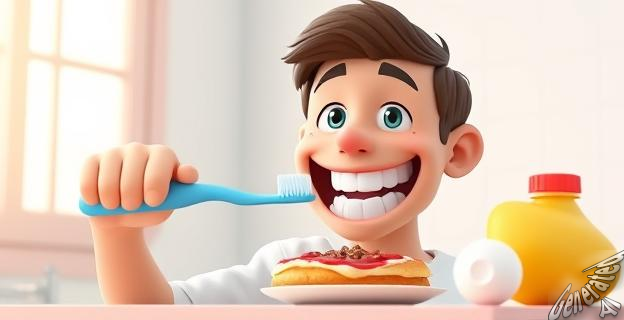 Cepillarse los dientes antes de desayunar para evitar la ingesta de bacterias
