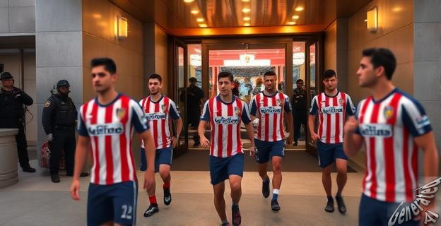 El hotel del Atlético está a quince minutos a pie del epicentro de las protestas