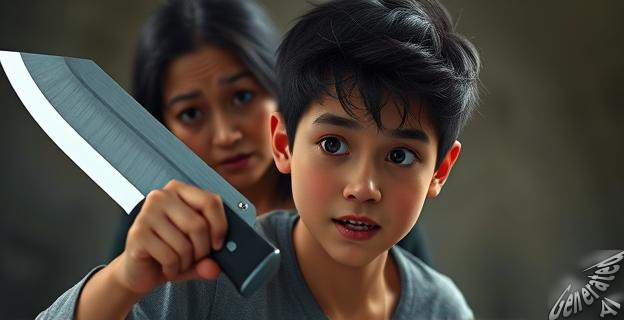 Un joven fue detenido por estrangular y amenazar a su madre con un machete