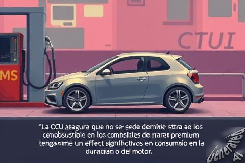 La OCU asegura que no se puede demostrar que los aditivos extra en los combustibles de marcas premium tengan un efecto significativo en el consumo o la duración del motor.