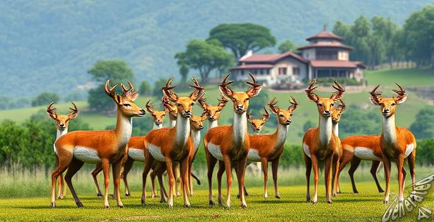 La especie de venados asiáticos se introdujo en la región en la década de 1980 como parte de la colección de animales de la Hacienda Nápoles