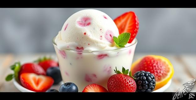 Mezcla 500 gramos de frutas frescas con 200 ml de yogur natural y congela durante 4 horas