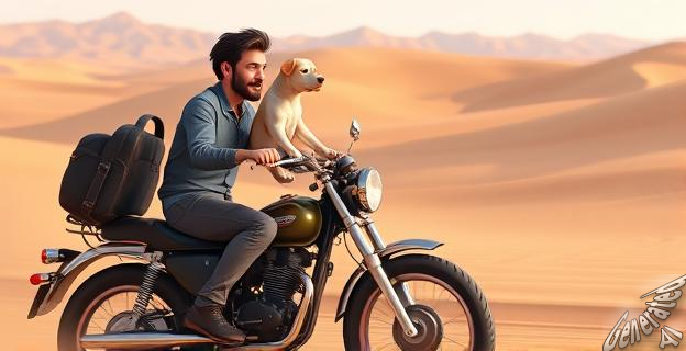 John McCown ganó el 'Dakar de EEUU' con su perro Kookie como copiloto en una carrera de motocicletas