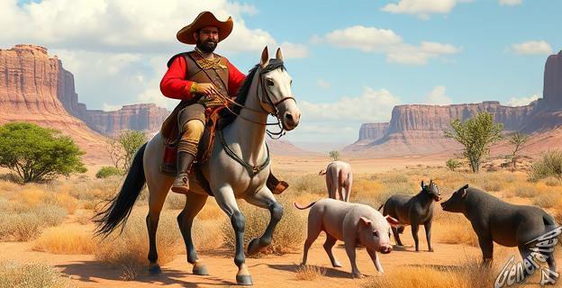 Los caballos, perros y cerdos fueron utilizados como herramientas de colonización en la conquista del Nuevo Mundo