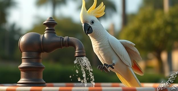 Las cacatúas han aprendido a accionar grifos de fuentes públicas con una tasa de éxito del 41%