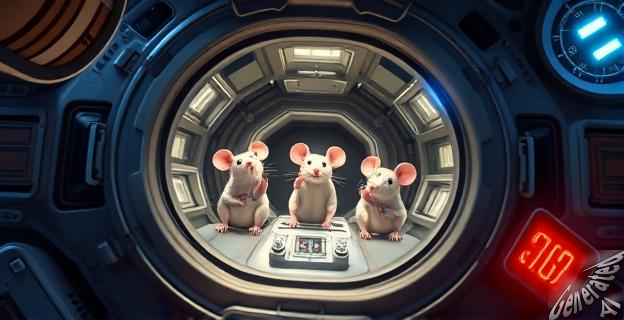 Diez ratones murieron durante la misión