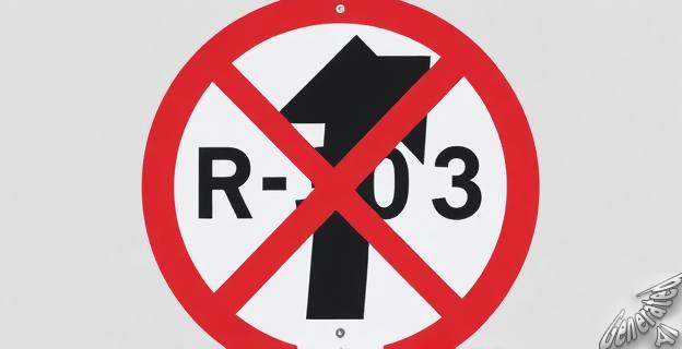 La señal R-303 prohíbe girar a la izquierda y cambiar el sentido de la marcha