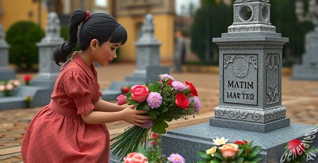 Pone un centro de flores