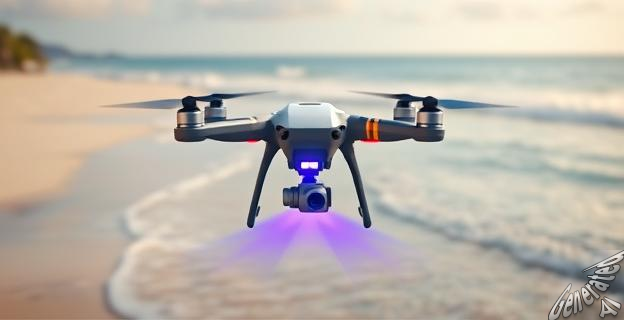 Drones equipados con sensores ultravioleta detectan concentraciones de protector solar en el agua