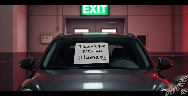 La nota dice 'Iluminao que eres un iluminao'