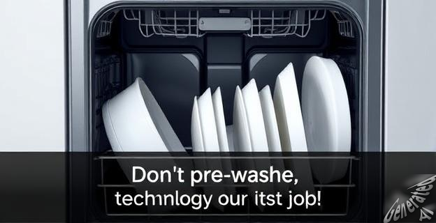 No remojar platos antes de meterlos en el lavavajillas puede ahorrar agua y tiempo, y mejorar los resultados del lavado