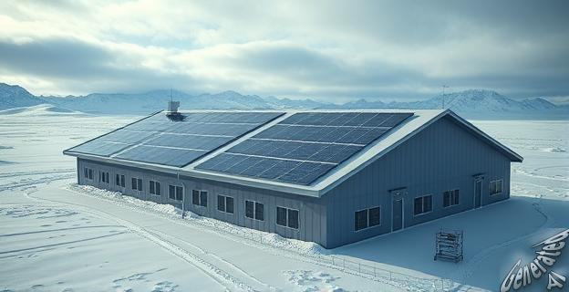 La energía solar puede generar luz incluso en la noche polar