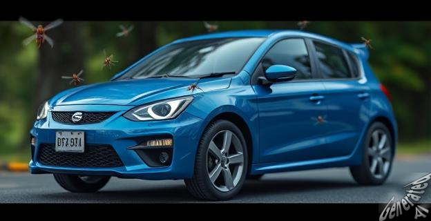 Elegir un coche de color azul, blanco, morado o verde para evitar mosquitos