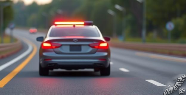 Detén el vehículo en un lugar seguro y enciende las luces de emergencia