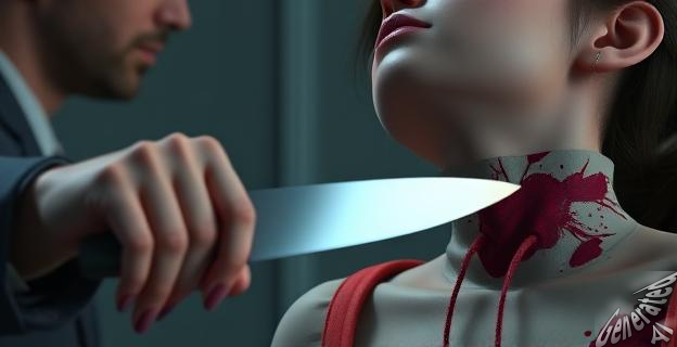 Un hombre detenido por intentar degollar a su mujer