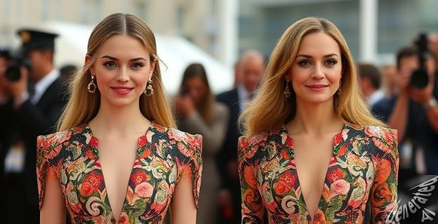 Amanda Seyfried tomó prestado el look de Versace que usó Julia Roberts