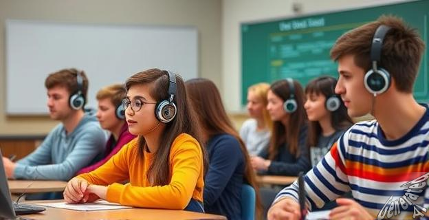 Los estudiantes están utilizando iPods para escuchar música sin interrupciones ni notificaciones