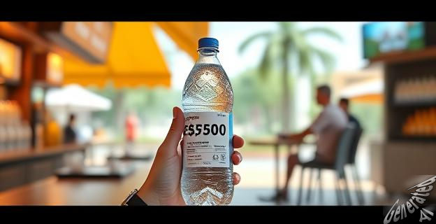 El precio de la botella de agua es de 4,20 euros