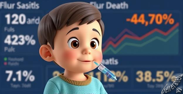 Al menos 280 niños murieron por gripe estacional en la temporada 2024-2025