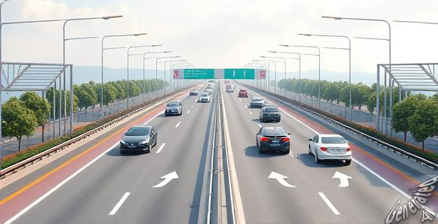 Un carril especial que permite girar en U en plena autovía