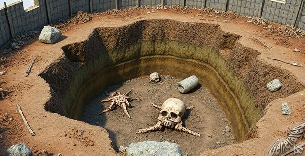 Una fosa común del siglo XIX con decenas de restos humanos