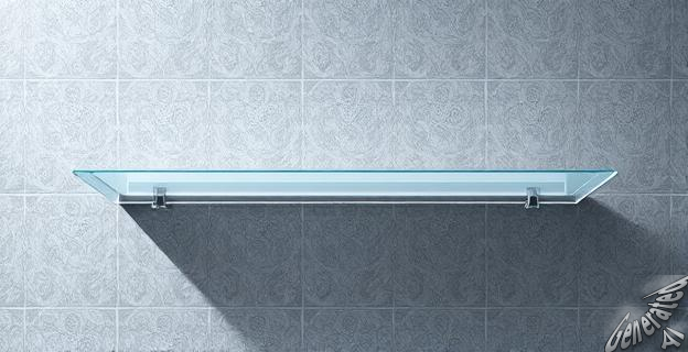 estanterías con sistema adhesivo transparente