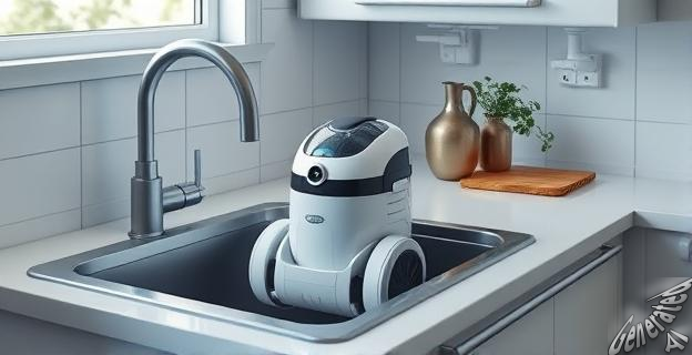 Se esconde bajo el fregadero y se integra en el entorno doméstico sin alterar la estética