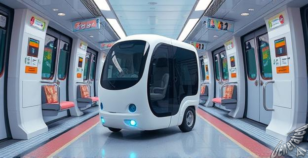El metro de Shenzhen transporta paquetes utilizando robots llamados robovans