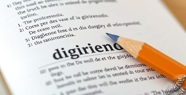 La forma correcta es 'digiriendo', con una i tras la g