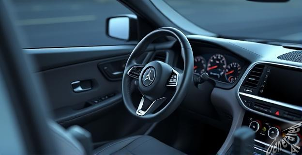 Un volante retráctil que se esconde en el puesto de mando